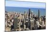 Chicago City Skyline and Lake Michigan, Chicago, Illinois, United States of America, North America-Amanda Hall-Mounted Photographic Print