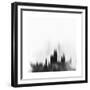 Chicago City Skyline - Black-NaxArt-Framed Premium Giclee Print