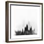 Chicago City Skyline - Black-NaxArt-Framed Premium Giclee Print