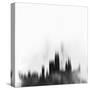 Chicago City Skyline - Black-NaxArt-Stretched Canvas