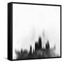 Chicago City Skyline - Black-NaxArt-Framed Stretched Canvas