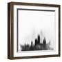 Chicago City Skyline - Black-NaxArt-Framed Art Print