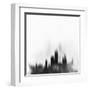 Chicago City Skyline - Black-NaxArt-Framed Art Print