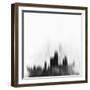 Chicago City Skyline - Black-NaxArt-Framed Art Print