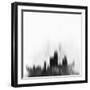 Chicago City Skyline - Black-NaxArt-Framed Art Print