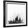 Chicago City Skyline - Black-NaxArt-Framed Art Print