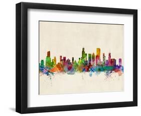 Chicago City Skyline-Michael Tompsett-Framed Art Print