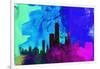 Chicago City Skyline-NaxArt-Framed Art Print