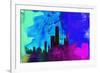 Chicago City Skyline-NaxArt-Framed Premium Giclee Print