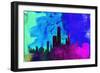 Chicago City Skyline-NaxArt-Framed Art Print