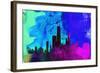 Chicago City Skyline-NaxArt-Framed Art Print