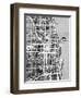 Chicago City Street Map-Michael Tompsett-Framed Art Print