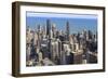 Chicago Cityscape and Lake Michigan, Hancock Center and Trump Tower, Chicago, Illinois, USA-Amanda Hall-Framed Photographic Print