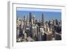 Chicago Cityscape and Lake Michigan, Hancock Center and Trump Tower, Chicago, Illinois, USA-Amanda Hall-Framed Photographic Print