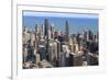 Chicago Cityscape and Lake Michigan, Hancock Center and Trump Tower, Chicago, Illinois, USA-Amanda Hall-Framed Photographic Print