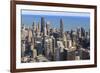 Chicago Cityscape and Lake Michigan, Hancock Center and Trump Tower, Chicago, Illinois, USA-Amanda Hall-Framed Photographic Print