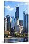 Chicago Cityscape-Fraser Hall-Stretched Canvas