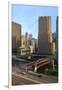 Chicago Cityscape-Fraser Hall-Framed Premium Photographic Print