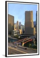 Chicago Cityscape-Fraser Hall-Framed Premium Photographic Print