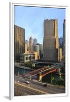 Chicago Cityscape-Fraser Hall-Framed Premium Photographic Print