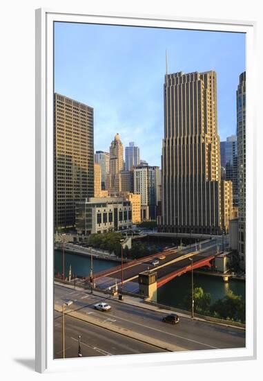 Chicago Cityscape-Fraser Hall-Framed Premium Photographic Print