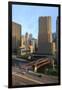 Chicago Cityscape-Fraser Hall-Framed Premium Photographic Print