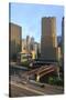 Chicago Cityscape-Fraser Hall-Stretched Canvas