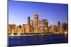 Chicago Cityscape-Fraser Hall-Mounted Photographic Print