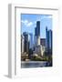 Chicago Cityscape-Fraser Hall-Framed Photographic Print