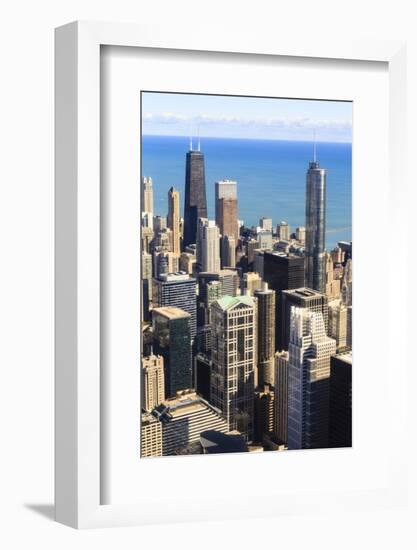 Chicago Cityscape-Fraser Hall-Framed Photographic Print