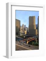 Chicago Cityscape-Fraser Hall-Framed Photographic Print