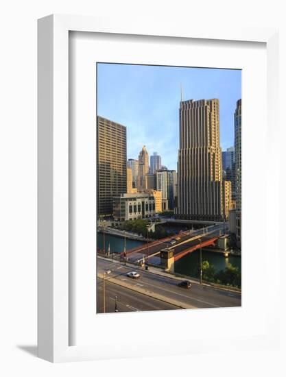 Chicago Cityscape-Fraser Hall-Framed Photographic Print