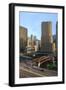 Chicago Cityscape-Fraser Hall-Framed Photographic Print