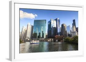 Chicago Cityscape-Fraser Hall-Framed Photographic Print