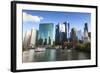 Chicago Cityscape-Fraser Hall-Framed Photographic Print