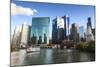 Chicago Cityscape-Fraser Hall-Mounted Photographic Print