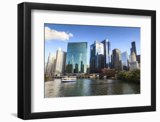 Chicago Cityscape-Fraser Hall-Framed Photographic Print