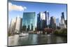 Chicago Cityscape-Fraser Hall-Mounted Photographic Print