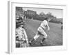 Chicago Cubs Manager Charlie Grimm Racing on to the Field Screaming-null-Framed Photographic Print