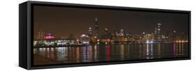 Chicago Cubs Skyline-Patrick Warneka-Framed Stretched Canvas