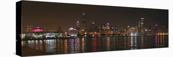 Chicago Cubs Skyline-Patrick Warneka-Stretched Canvas