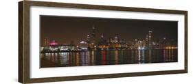Chicago Cubs Skyline-Patrick Warneka-Framed Photographic Print