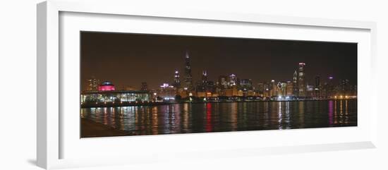 Chicago Cubs Skyline-Patrick Warneka-Framed Photographic Print