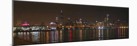 Chicago Cubs Skyline-Patrick Warneka-Mounted Photographic Print