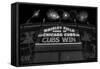 Chicago Cubs Win Fireworks Night BW-Steve Gadomski-Framed Stretched Canvas