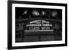 Chicago Cubs Win Fireworks Night BW-Steve Gadomski-Framed Photographic Print