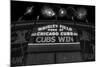 Chicago Cubs Win Fireworks Night BW-Steve Gadomski-Mounted Photographic Print