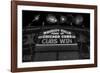 Chicago Cubs Win Fireworks Night BW-Steve Gadomski-Framed Photographic Print