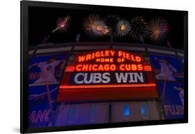 Chicago Cubs Win Fireworks Night-Steve Gadomski-Framed Photographic Print