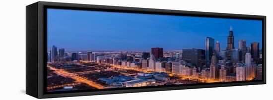 Chicago Dawn-Steve Gadomski-Framed Stretched Canvas